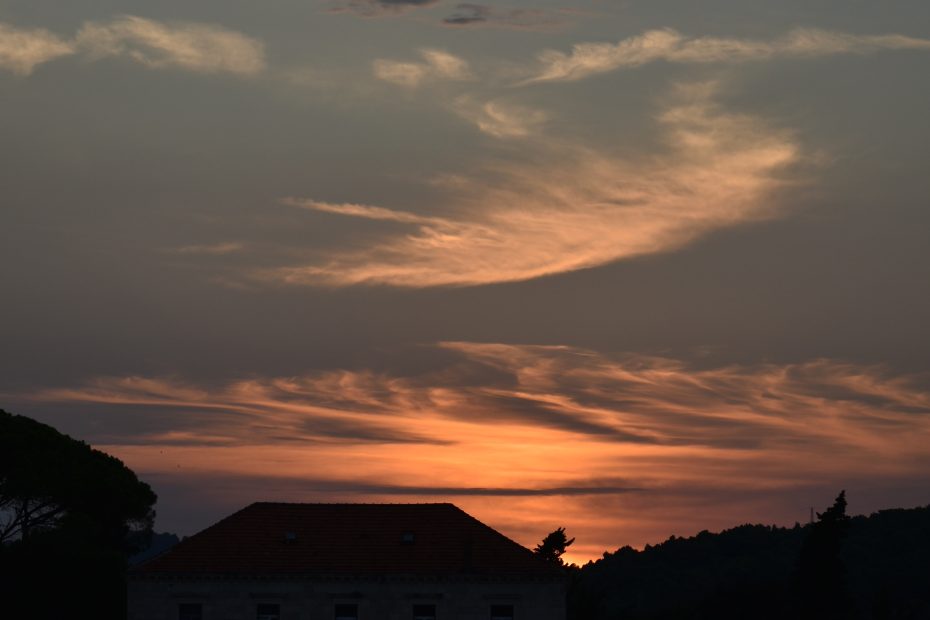 Sunset at the seaside